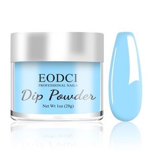 Sky Blue Dip Powder, Odor-Free & Long-Lasting, No Nail Lamp Curing